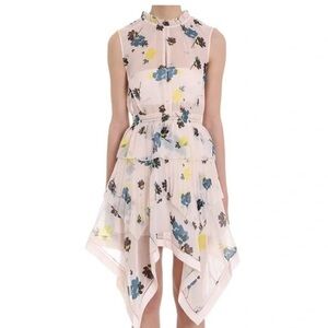 Genuine Self Portrait Chiffon Floral Dress SZ 6, excellent condition